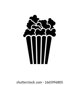 Popcorn icon vector isolated template