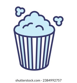 Popcorn icon vector sign and symbol on trendy design for design and print.
