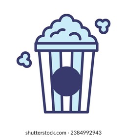 Popcorn icon vector sign and symbol on trendy design for design and print.