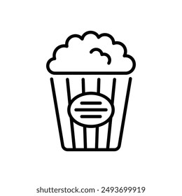 Popcorn icon vector stock illustration