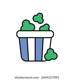 Popcorn Icon vector stock illustration