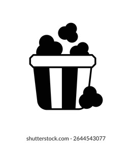 Popcorn Icon vector stock illustration