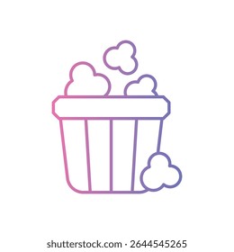 Popcorn Icon ilustração de stock de vetor
