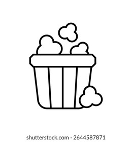 Popcorn Icon vector stock illustration