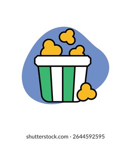 Popcorn Icon ilustração de stock de vetor