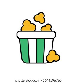 Popcorn Icon vector stock illustration