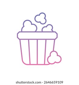 Popcorn Icon ilustração de stock de vetor