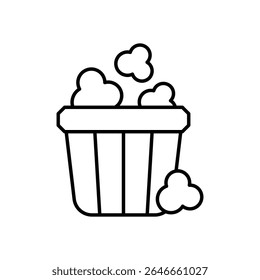 Popcorn Icon vector stock illustration