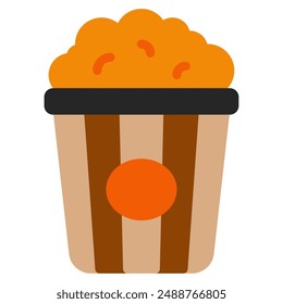 Popcorn icon for web, app, infographic, etc