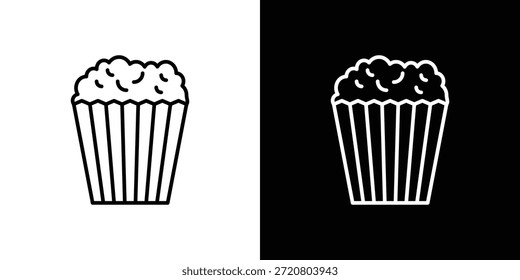 Popcorn ícones símbolos do vetor do projeto gráfico. ícone Eps10.