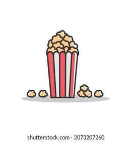 popcorn image simple vector design