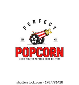 Popcorn Inspiration Logo Design, Canon, movie, corn, unique