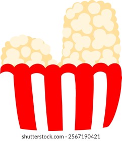 Popcorn Letter Alphabet Vector J