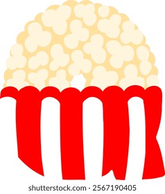 Popcorn Letter Alphabet Vector Q