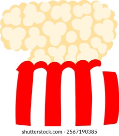 Popcorn Letter Alphabet Vector Z