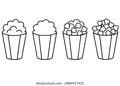 Popcorn Linie Kunstdesign kreativ