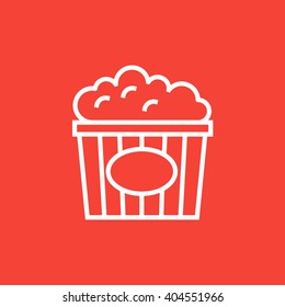 Popcorn line icon.