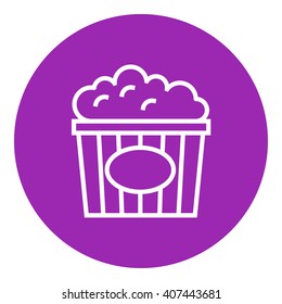 Popcorn line icon.