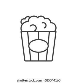 Popcorn line icon.