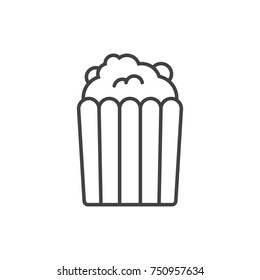 Popcorn line icon.