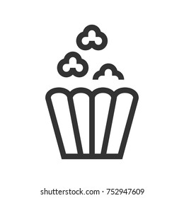 popcorn line icon
