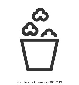 popcorn line icon