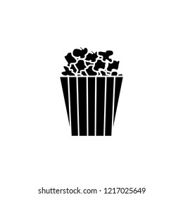 Popcorn line icon. Simple glyph vector of Amusement set for UI and UX, website or mobile application