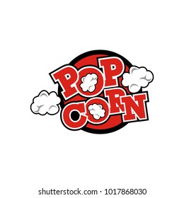 Popcorn logo vector