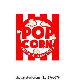 Popcorn Logo Vector