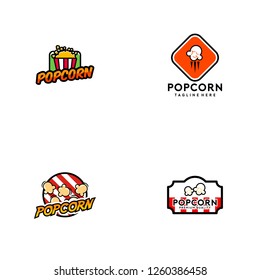 Popcorn Logo Vector Template