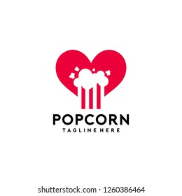 Popcorn Logo Vector Template