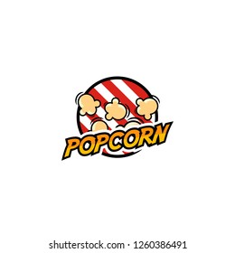 Popcorn Logo Vector Template Stock Vector (Royalty Free) 1260386491 ...