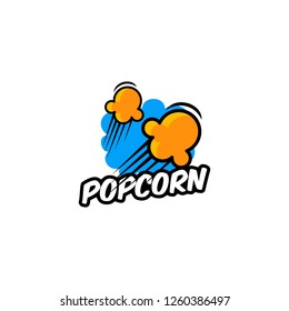 Popcorn Logo Vector Template