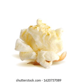 Popcorn low poly. Tasty Popcorn. Elements for label design. Vector illustration. Ingredients in triangulation technique. 