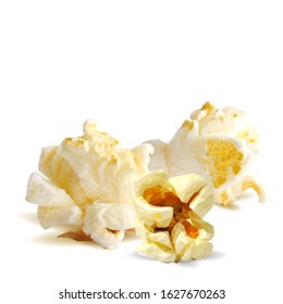 Popcorn low poly. Tasty Popcorn. Elements for label design. Vector illustration. Ingredients in triangulation technique. 