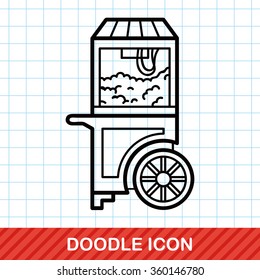 Popcorn Machine Doodle
