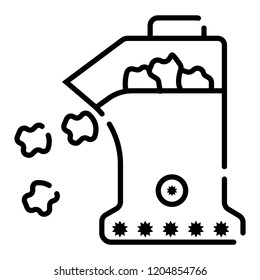  popcorn machine icon vector illustration