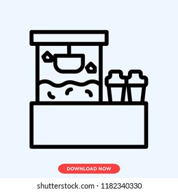 Popcorn modern vector style. Popcorn icon for web and app. Popcorn icon concept.
