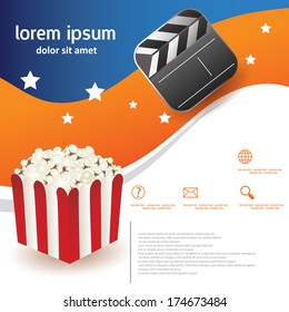 popcorn movie brochure template