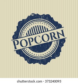 Popcorn rubber stamp