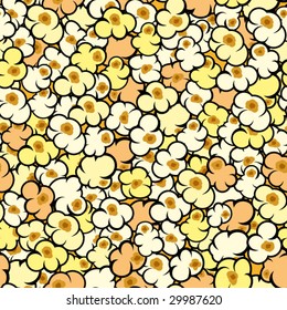 Popcorn seamless pattern