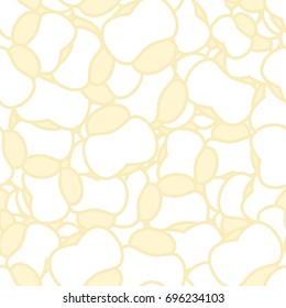 Popcorn seamless pattern. Food background. Feed texture