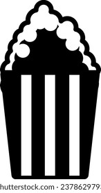 Popcorn, einfache und süße Icon-Illustration