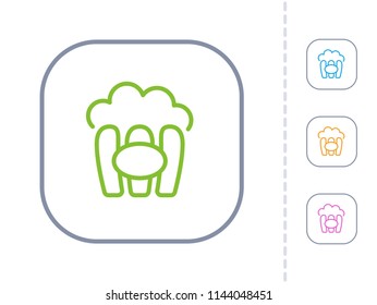 Popcorn - Simple Icons. A minimalistic vector icon.