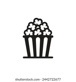 bocadillo de palomitas delicioso logotipo vector ilustración plantilla diseño