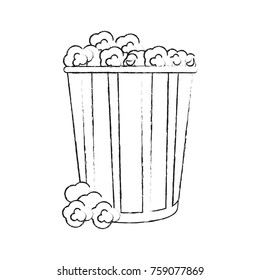 Popcorn snack food icon vector illustration graphic design