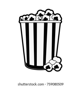 Popcorn snack food icon vector illustration graphic design