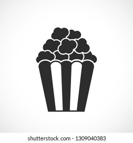 Popcorn snack vector icon illustration isolated on white background