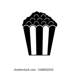 Popcorn snack vector icon illustration isolated on white background