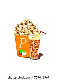 Popcorn and soda